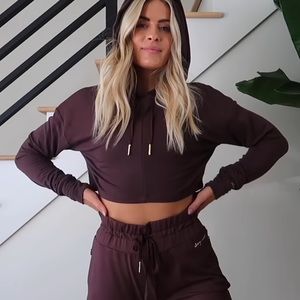 S/O Gymshark Whitney Recovery Hoodie V2 in Cherry Chocolate Size Small